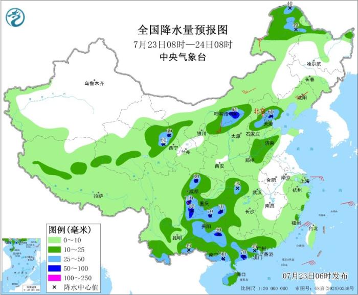 北方地区将有一次强降雨过程 南方地区仍有分散性强降雨